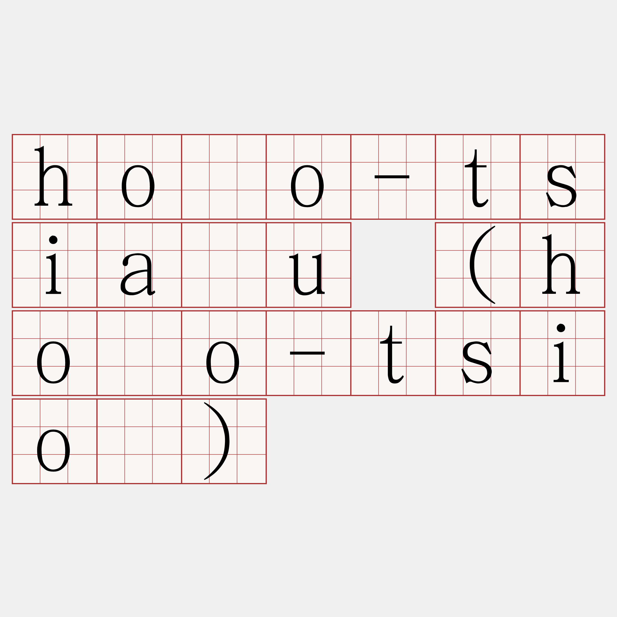 hōo-tsiàu (hōo-tsiò)